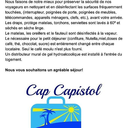 Cap Capistol Studio Avec Terrasse, Vue Port アグド エクステリア 写真