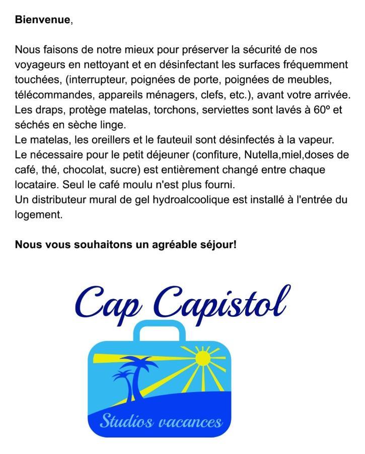 Cap Capistol Studio Avec Terrasse, Vue Port アグド エクステリア 写真