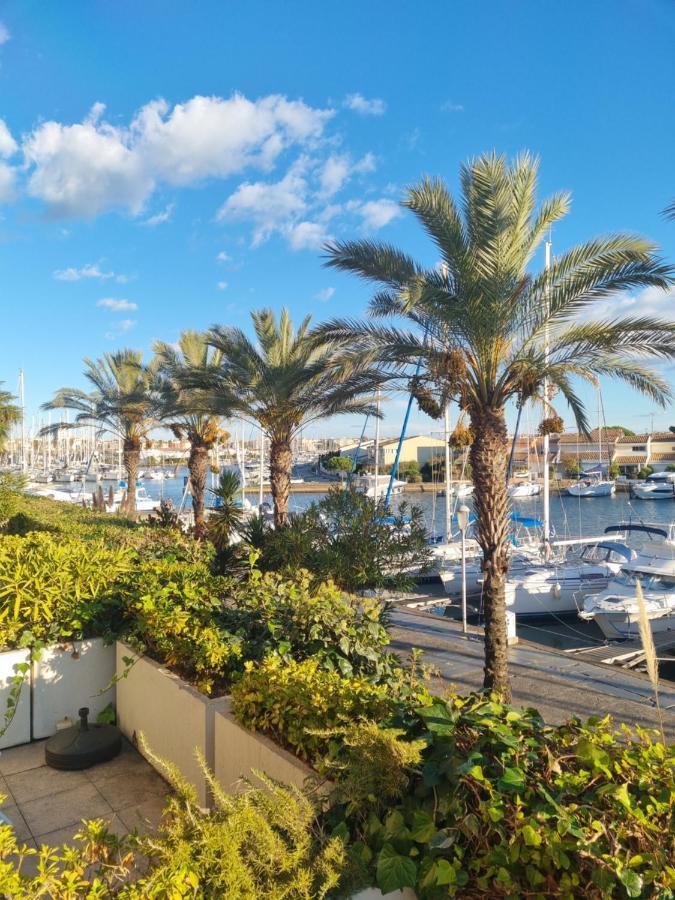 Cap Capistol Studio Avec Terrasse, Vue Port アグド エクステリア 写真