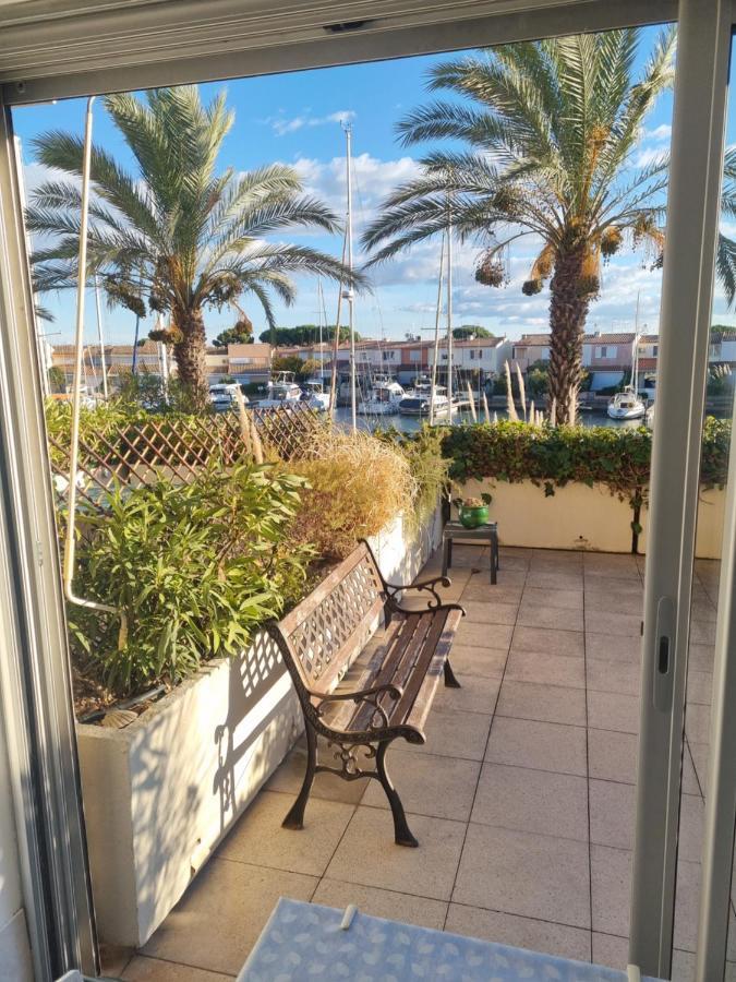 Cap Capistol Studio Avec Terrasse, Vue Port アグド エクステリア 写真